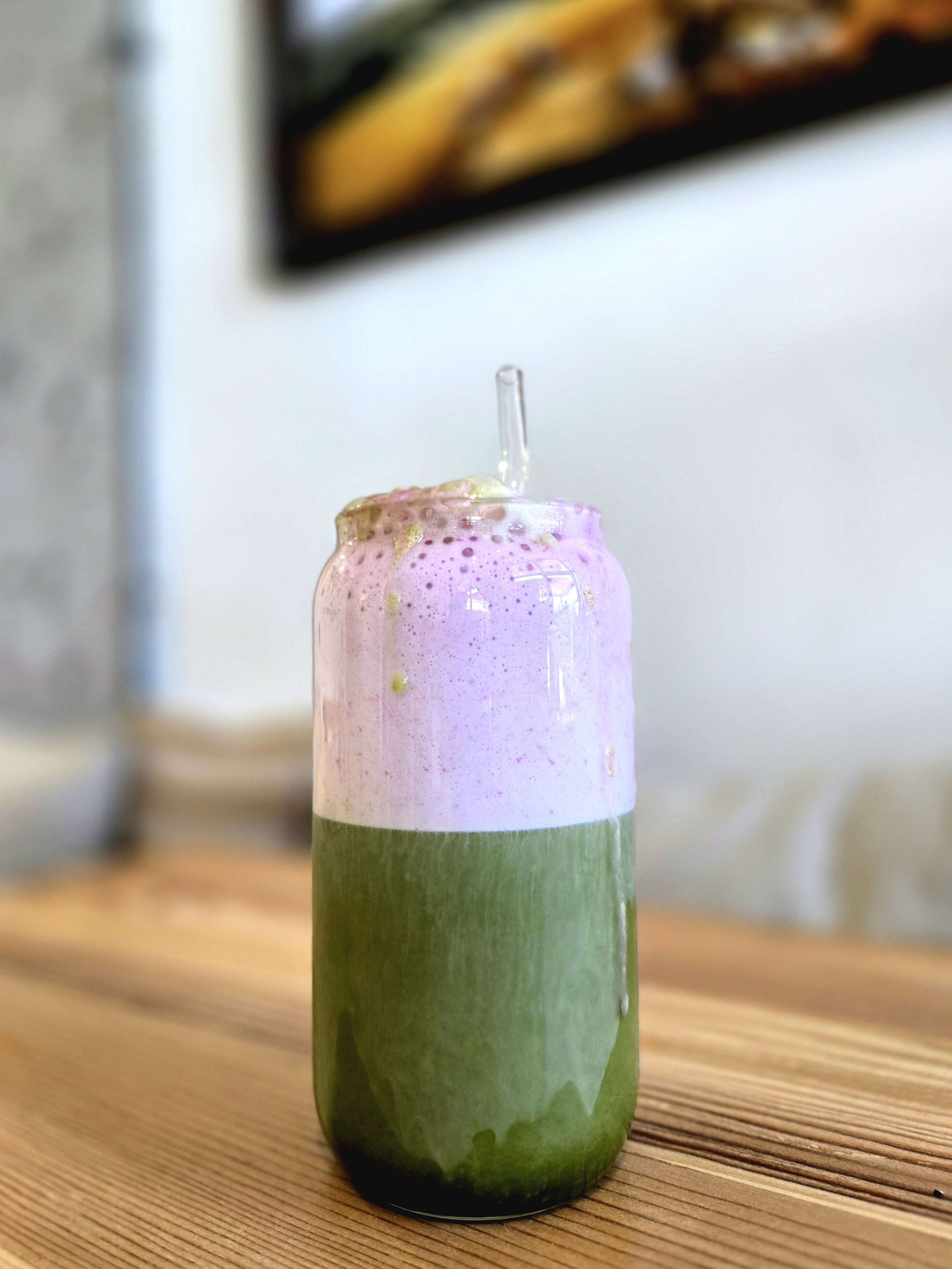 Taro Matcha Latte